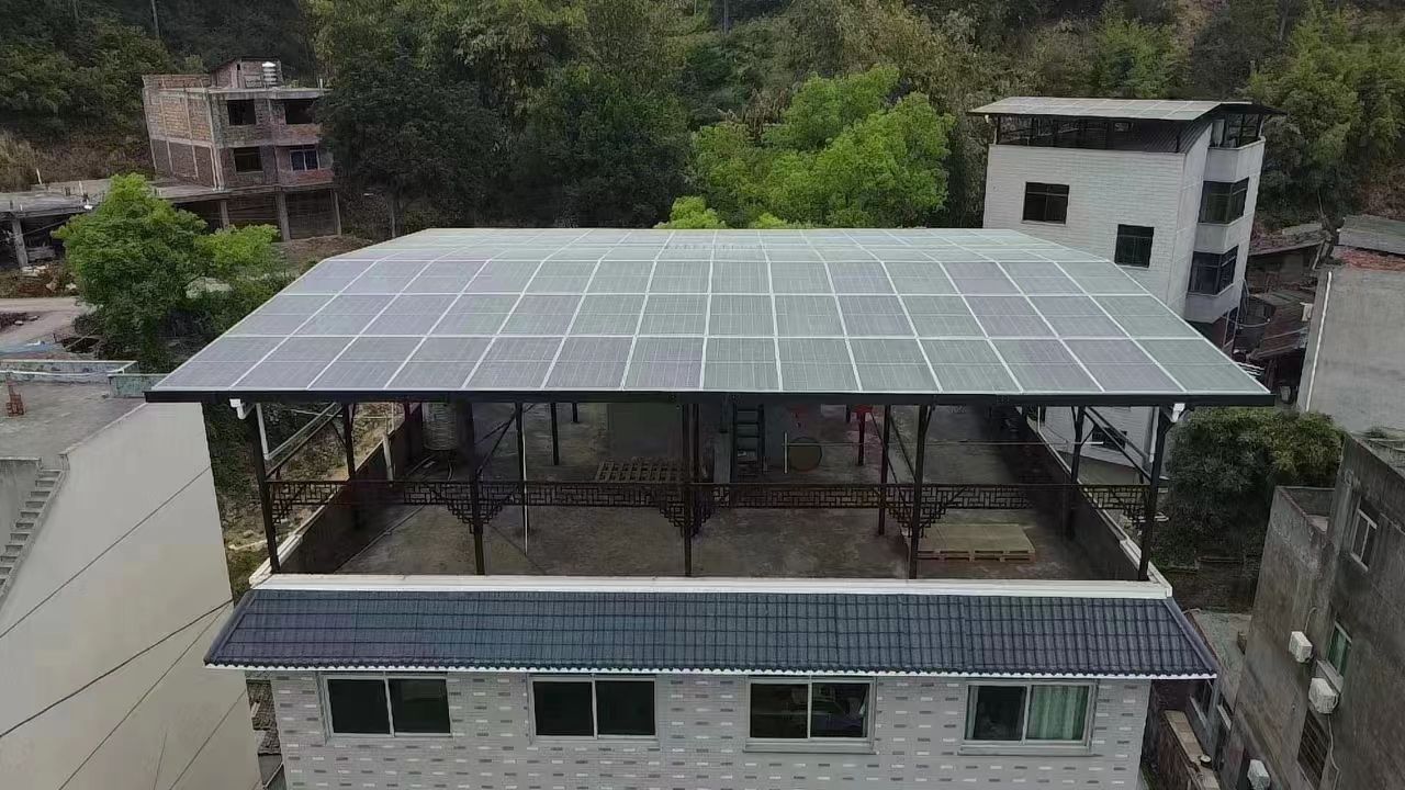 祁东15kw+10kwh自建别墅家庭光伏储能系统